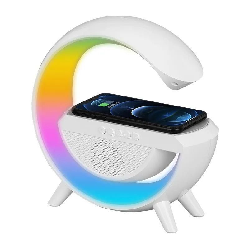 Power Up & Play On with BT2301 LED Wireless Charging Speaker