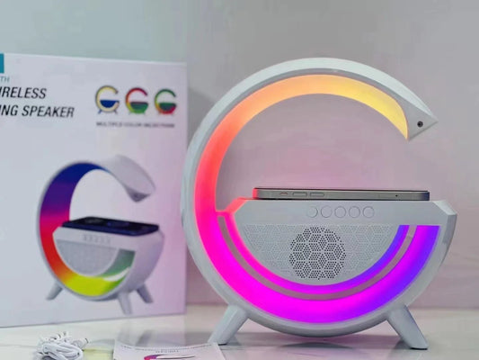 Power Up & Play On with BT2301 LED Wireless Charging Speaker